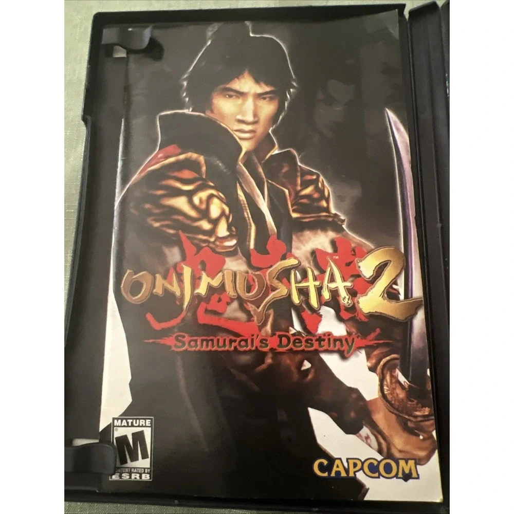 Capcom‎ Onimusha 2 Samurai's Destiny PS2 NTSC Black Label Action Adventure Game